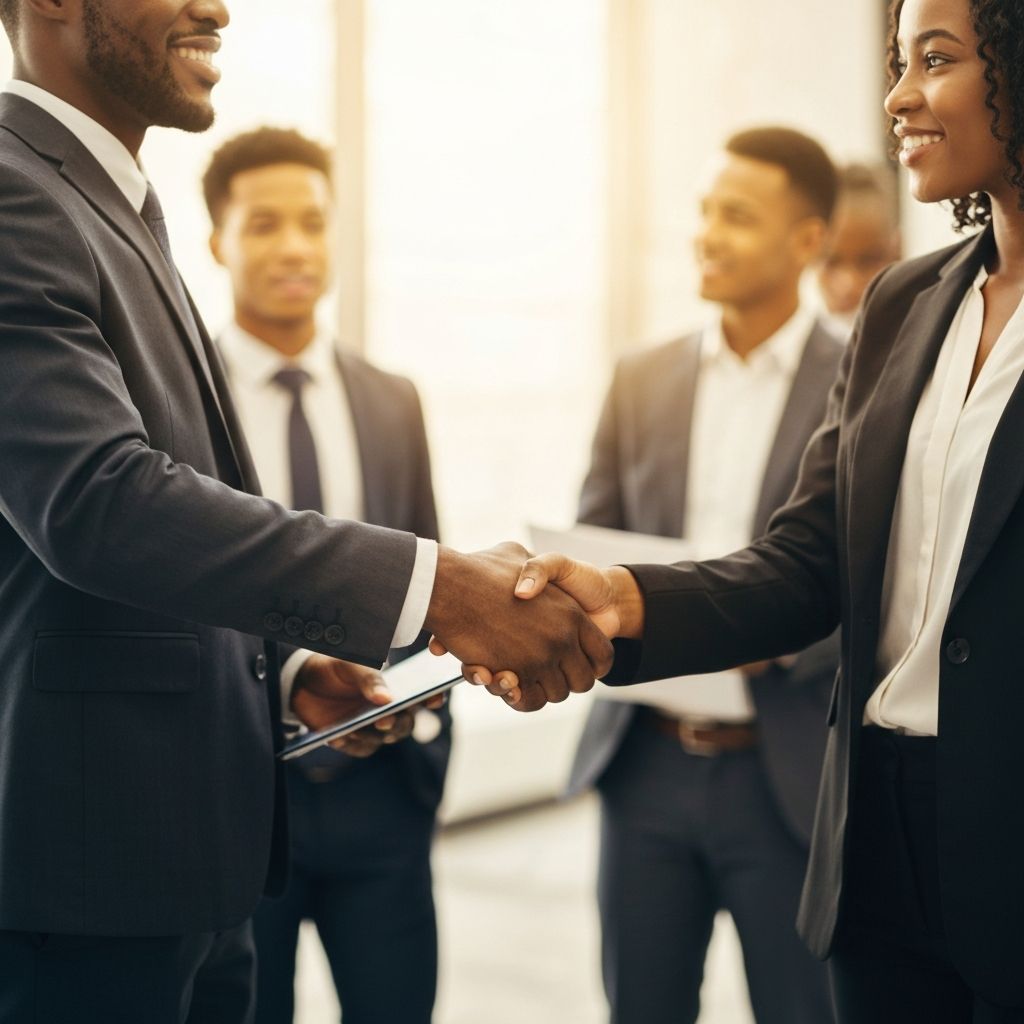 Business handshake