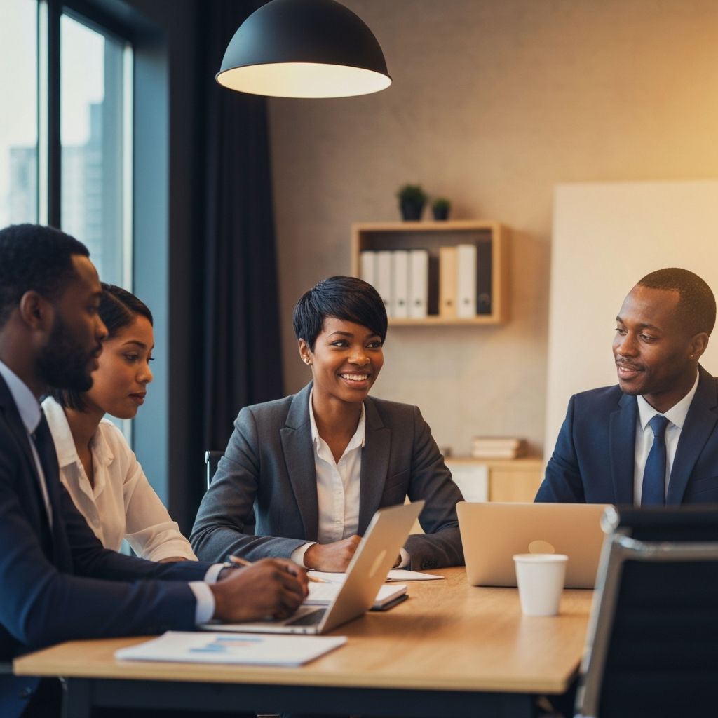 Black business professionals collaborating